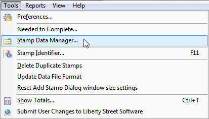 StampManage stamp database editor